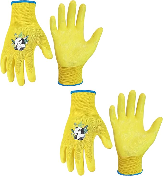 HANDLANDY 2 Pairs Kids Gardening Gloves, Toddler Children Garden Yard Work by HANDLANDY