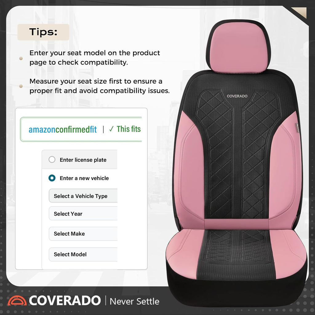 coverado automotive seat covers full set, luxury car, package contents
