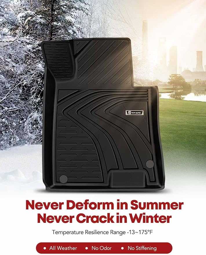 YHTAUTO Floor Mats Fit 2020-2024 Hyundai Sonata & 2021-2025 Kia K5 FWD - Image 8