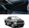 Windshield Sun Shade Umbrella Accessories Compatible with 2007 2008 2009 2010-2026 Tundra for Toyota Foldable Sunshade Sun Visor Blocks UV