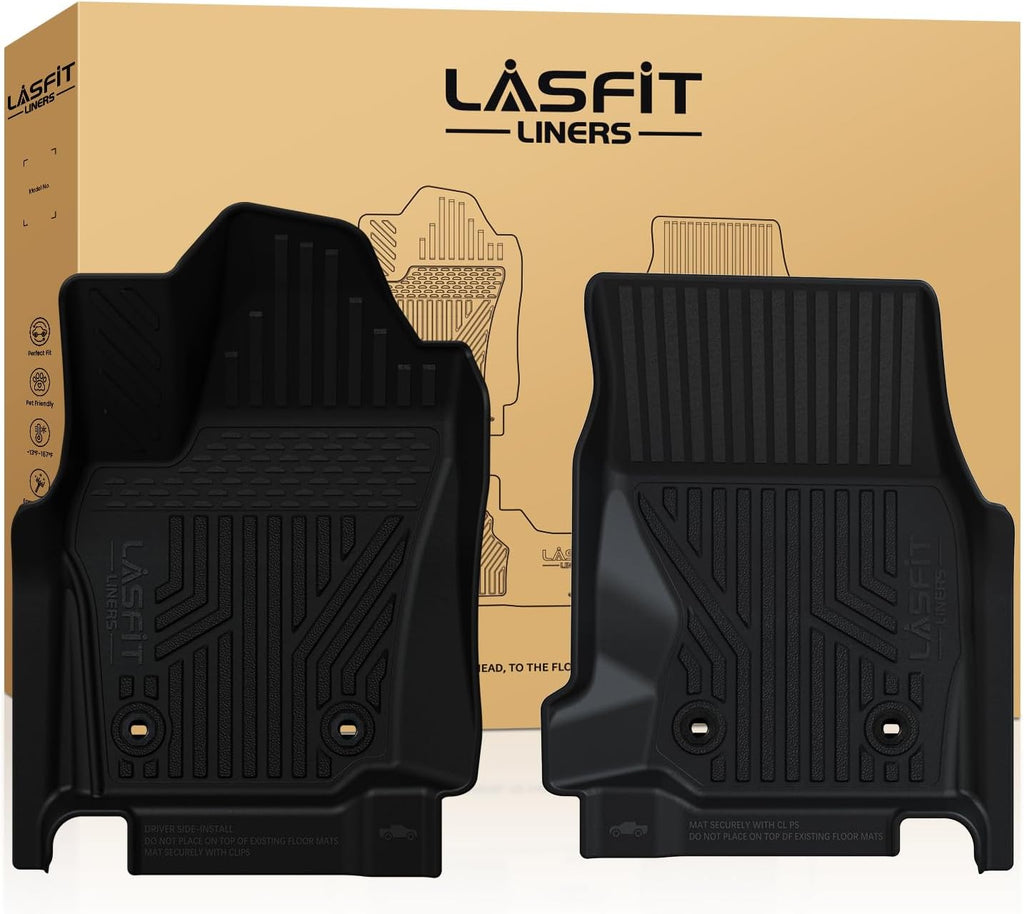 LASFIT Floor Mats Fit for Tacoma 2024-2025 Xtra Cab All Weather Floor Liner TPE