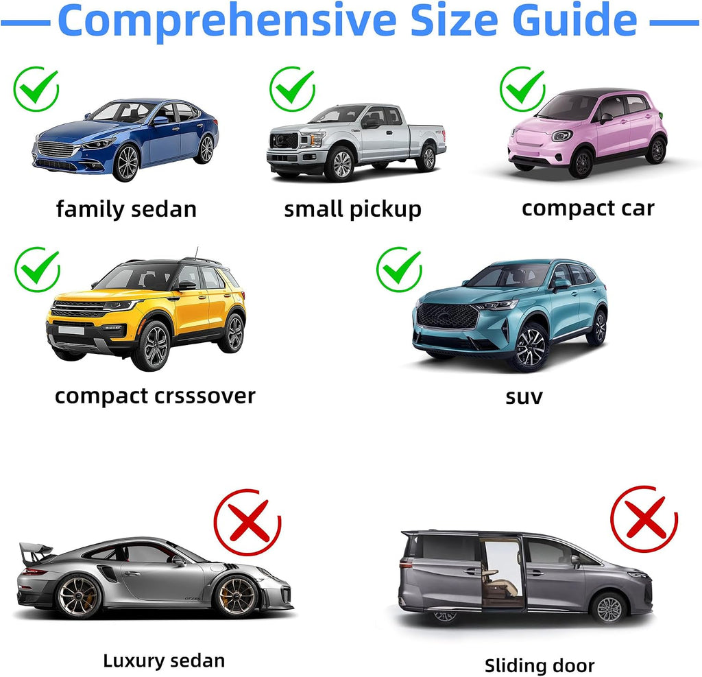 2026 New Upgrade Car Window Shades, 2 Pack Side Car Window Sun Shades for Camping, UV Protection Breathable Mesh Baby Window Covers, Window Screen for Car, Truck, SUV, Protect Privacy for Kids, Family
