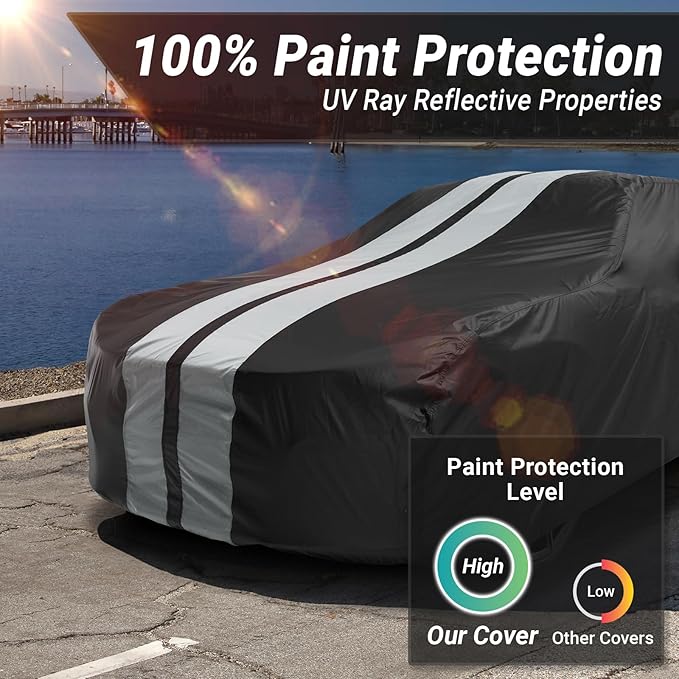 iCarCover Custom Car Cover for Pontiac Parisienne 2-Door, Wagon Waterproof - Image 3