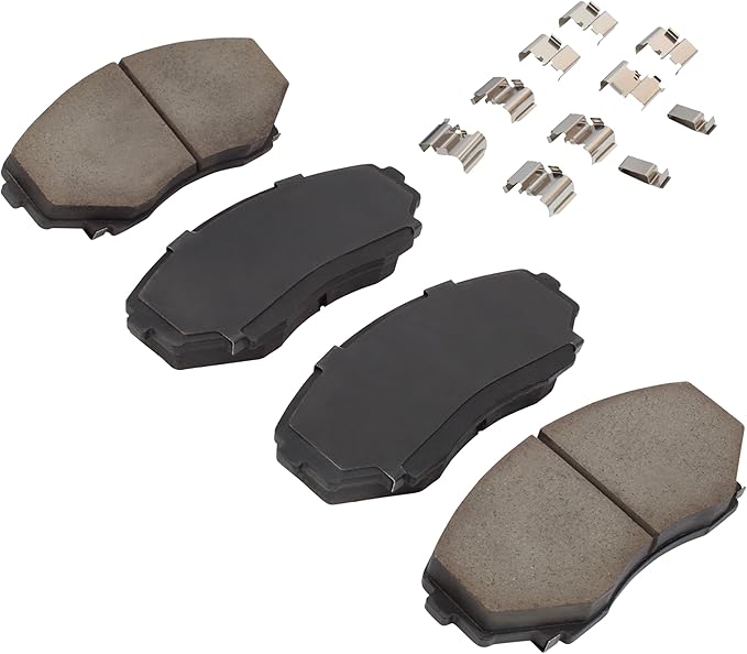 Premium Semi-Metallic Front Brake Pads Compatible - Image 2