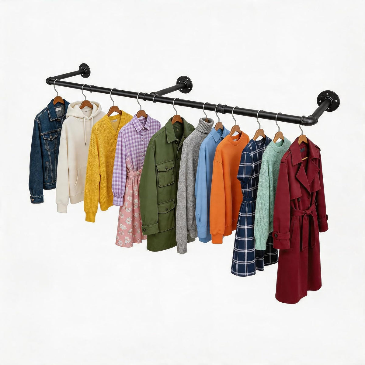 wall mounted clothes rack 48.8 inch/4ft, main product view