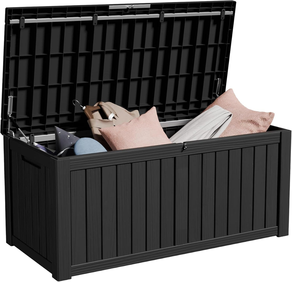 120 gallon outdoor storage box waterproof lockable resin, main product view