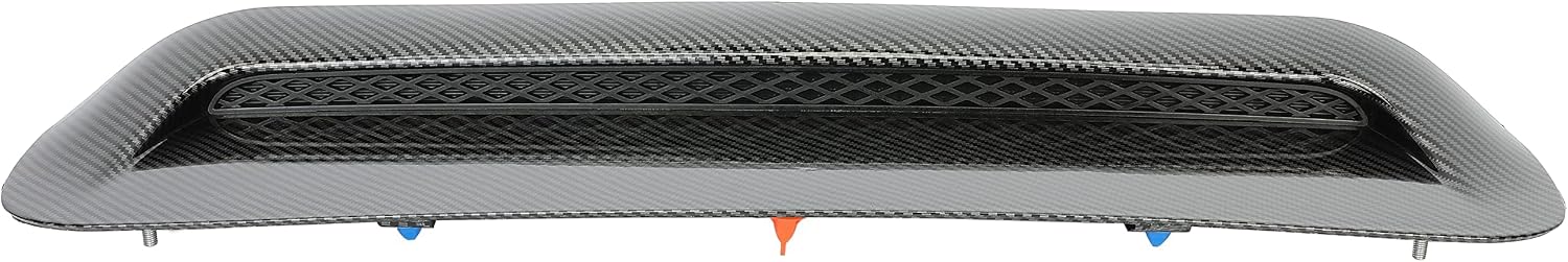 KUAFU Front Upper Hood Scoop Sport Hood Compatible with 2010-2022 Toyota 4Runner & 2012-2015 Toyota Tacoma Carbon Fiber Style Bulge Insert Upgrade Air Flow Scoop Kit Replacement for TO1231103