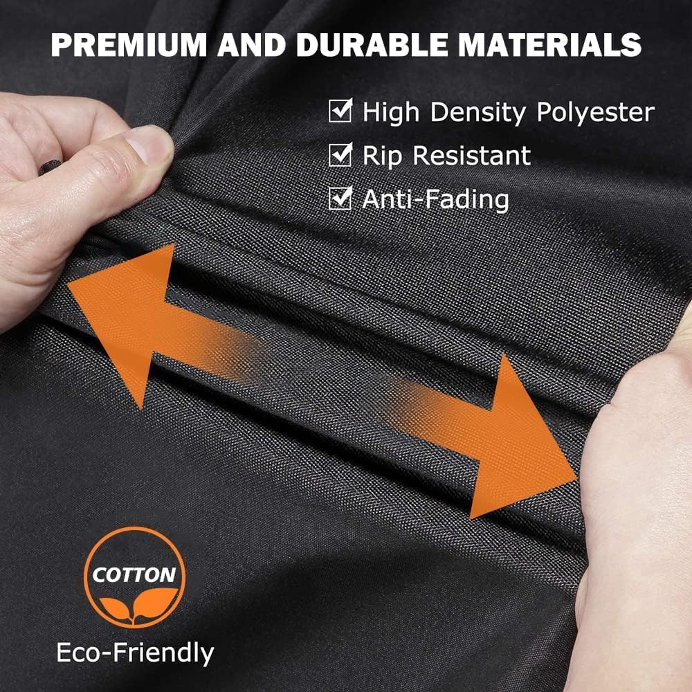 Motorcycle Cover Waterproof Outdoor,Scratch-Proof Cotton Fleece Lining | Weatherproof Moped Scooter and Dirt Bike Storage Cover,with Secure Buckles,Air Vents,Lock Holes,Storage Bag,108x43x55