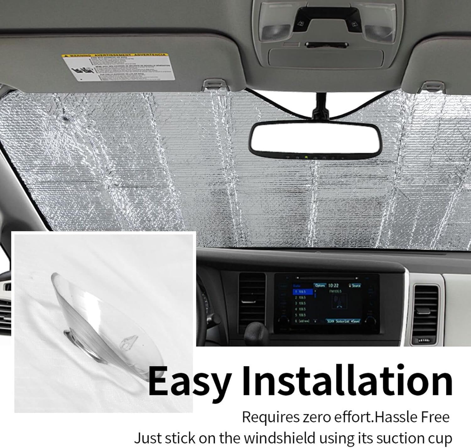 Custom Pet Windshield Sunshade with Photo, Funny Dog Cat Driving Car Front Windshield Sun Shade UV Rays and Keeps Your Vehicle Cool Foldable Auto Sunshade for Car Truck SUV Auto