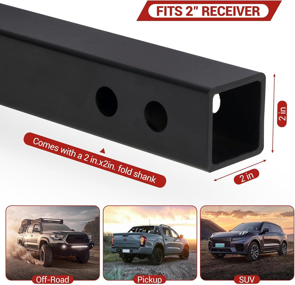 OUTLANE with Metal Cargo Carrier 60x24x6 Inch - Hitch Cargo Carrier, Trailer Hitch Cargo Carrier, Cargo Carrier, and Cargo Hitch Carrier