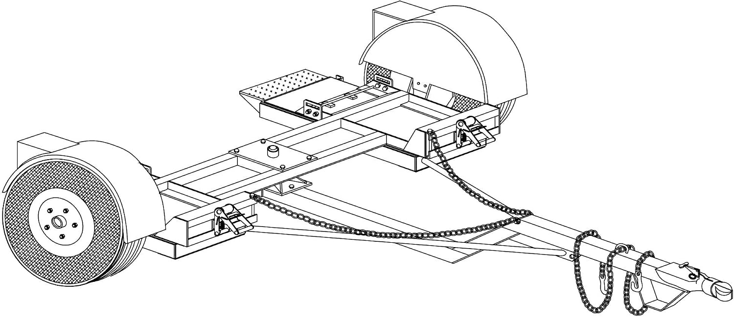 The Trailer Parts Outlet 1000 - Heavy Duty Car Dolly DIY Master Plan - 19 How-to Steps w/Blueprint Paper - Engineer Approved