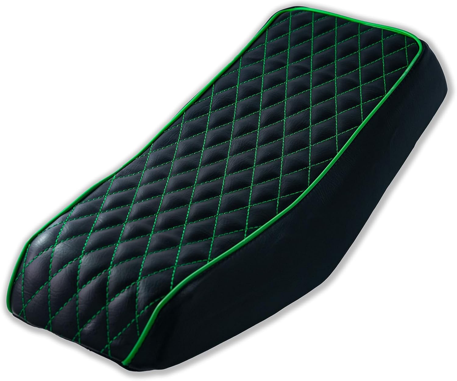 JMCHstore Green Diamond Stitch Retro Mini bike Seat Cover for Monster Mega Moto MMB80 80cc MMB105 105cc, For Coleman Realtree RB100 RT100 Mini Bike Cushion Replacement parts