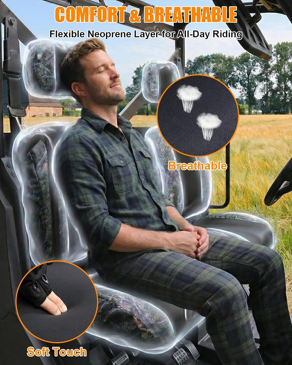 MDPROMCP Ranger XP 1000 Seat Covers, Split Back UTV Seat Covers Compatible with 2018 2019 2020 2021 2022 2023 2024 2025 2026 Polaris Ranger XP 1000, 2020 2021 2022 Ranger 1000 Camouflage
