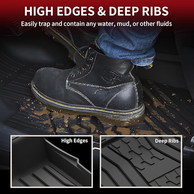 LASFIT Floor Mats Fit for Ford Fusion 2020-2017/ for Lincoln MKZ 2020-2017 All - Image 3
