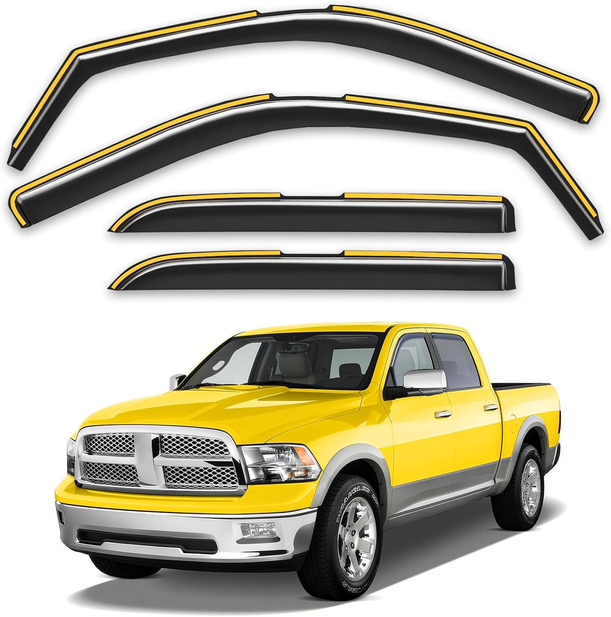 in-Channel Window Rain Guards Fit