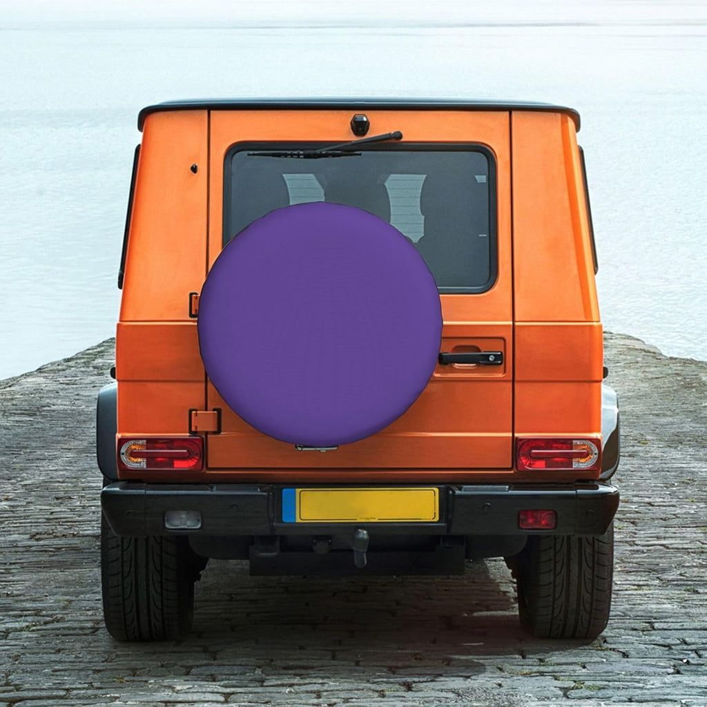 Violet Color Print Universal Spare Tire Cover for RV, Jeep | Wheel Protector Fits Rv, Trailer, Jeep, Shield Tires From Sun, Dirt And Rain For Outdoor Storage