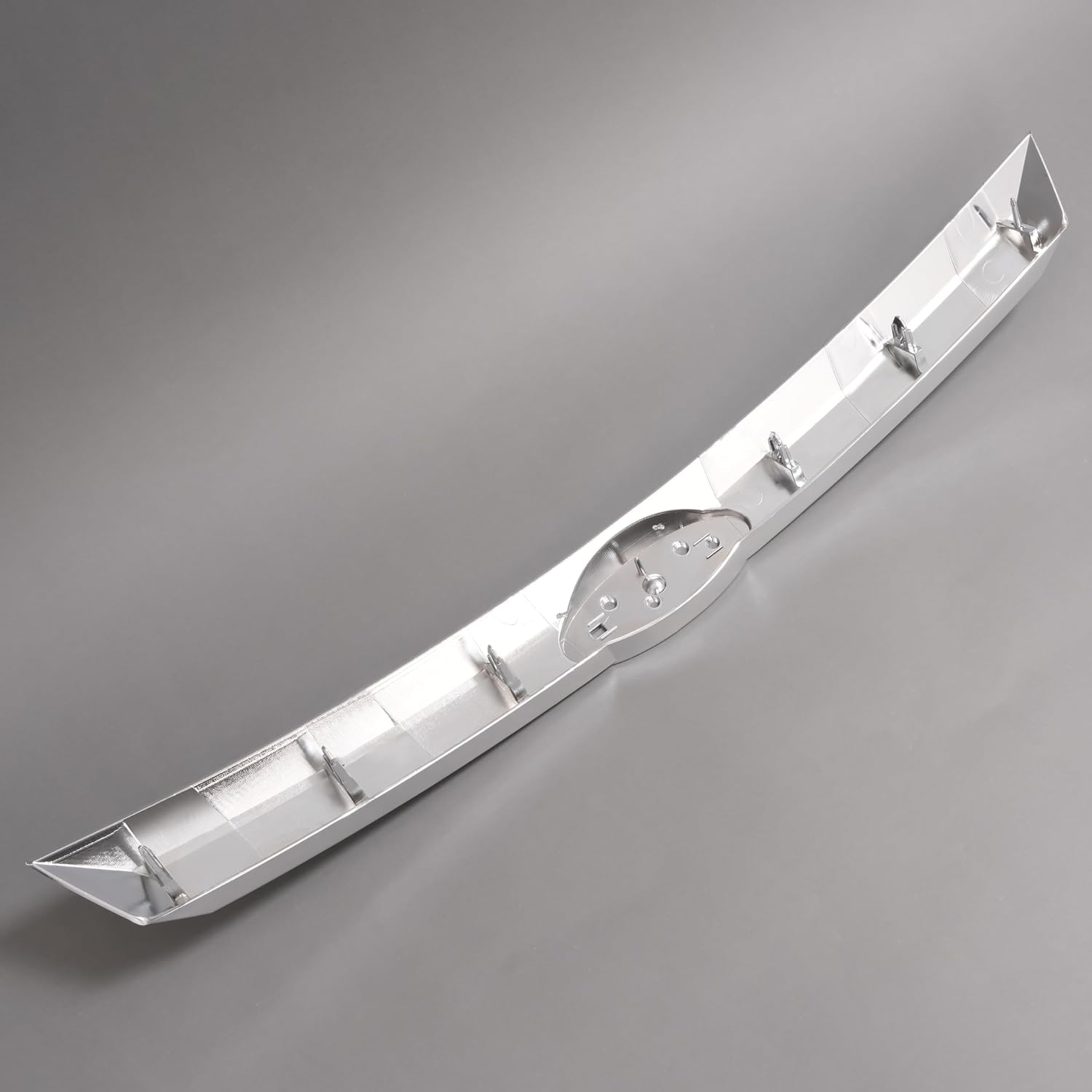 KUAFU Center Grille Molding Compatible with 2010-2012 Ford Fusion FO1210108 BE5Z8200BA Front Bumper Grill Molding Trim Chrome Silvery
