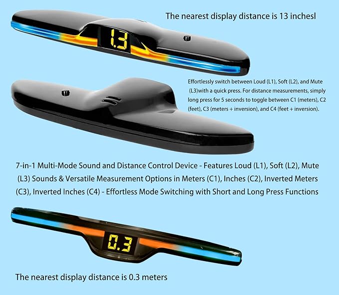New Features Forward and Reverse Parking sensors, Option to Measure Distance in - Image 2