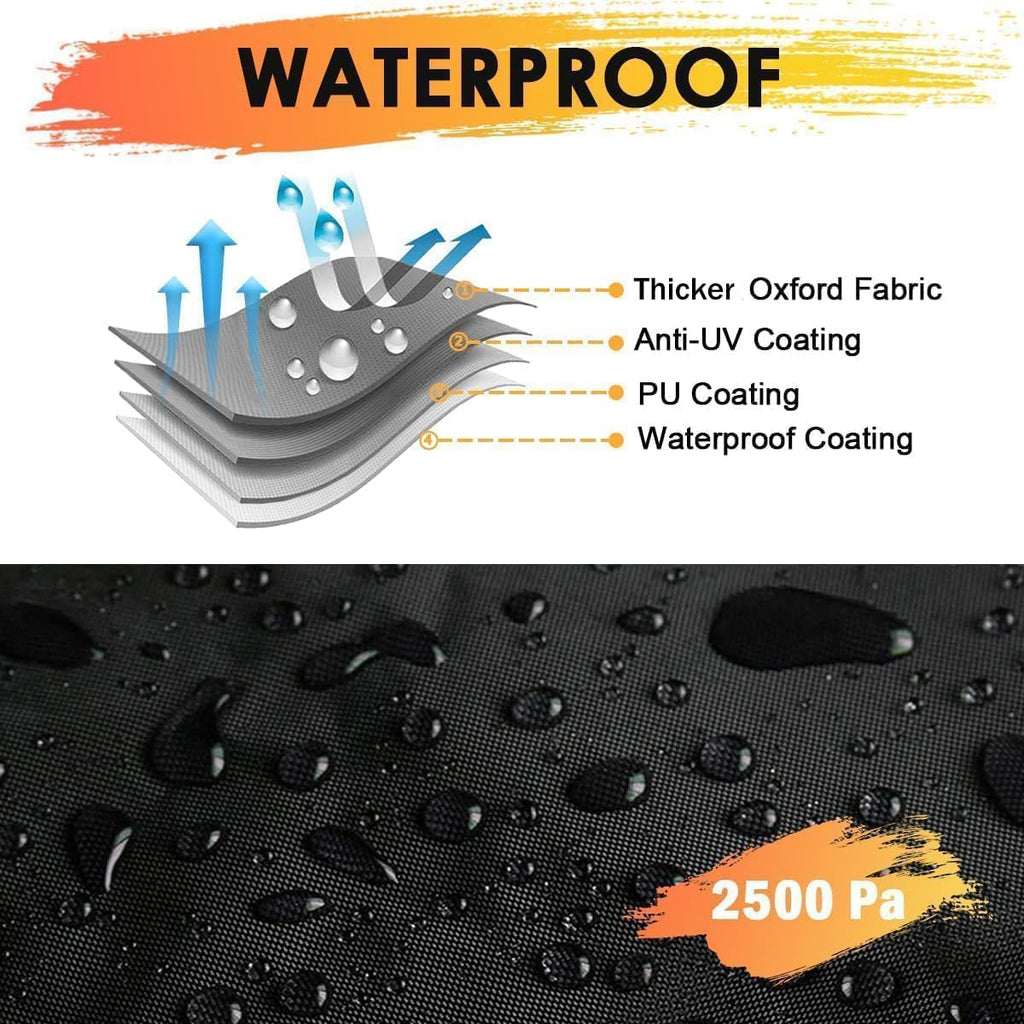 ATV Cover Waterproof Heavy Duty 210D 4 Wheeler Cover, All Weather Outdoor Protection Covers Suit for Polaris Kawasaki Suzuki Honda-XL