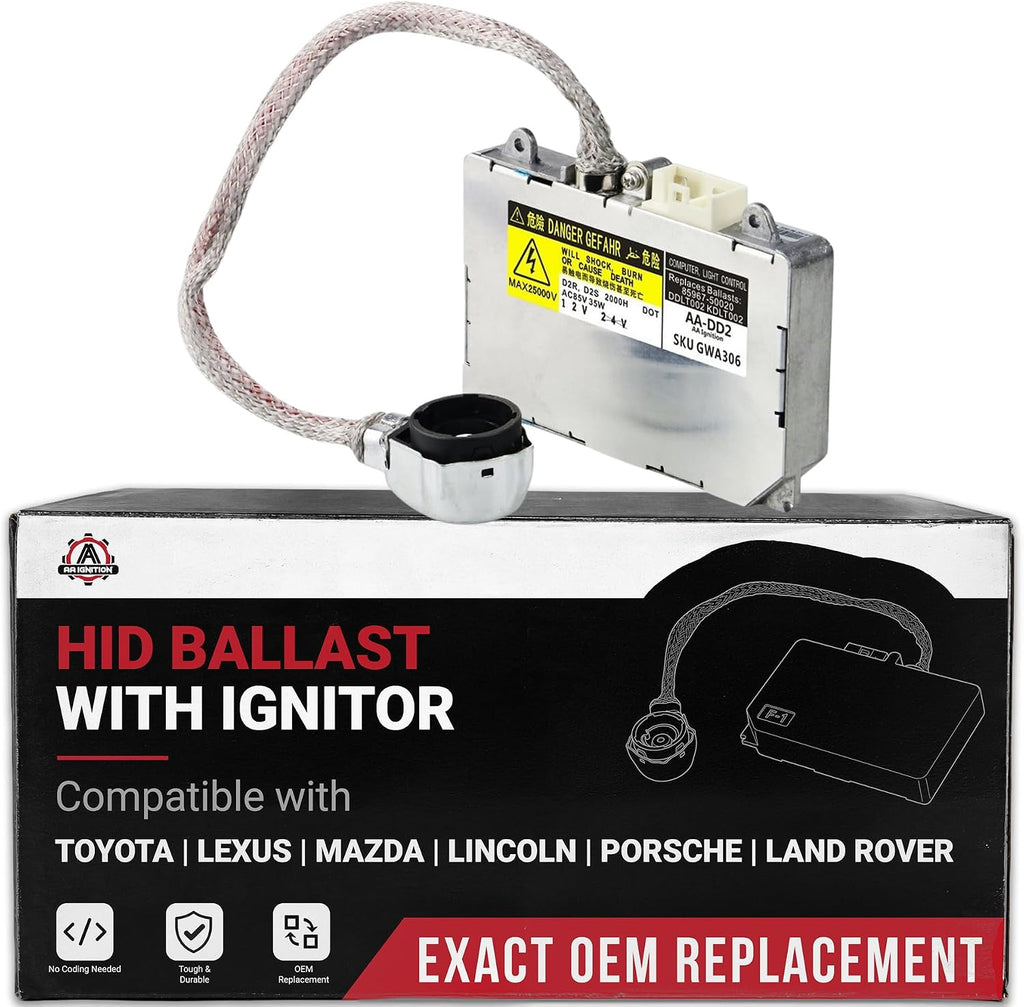 HID Xenon Headlight Ballast - Compatible with Land Rover, Lexus, Lincoln & More - LR3, ES300, ES330, IS300, LS430, RX300 - Headlight Control Unit - HID Control Module - Replaces 85967-0E020