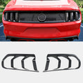 HAKA TOUGH Tail Light Lamp Cover Frame for Ford Mustang 2015 2016 2017 Taillights Frame Trim Bezels Ring for Mustang Accessories Carbon Fiber Black 2PCS