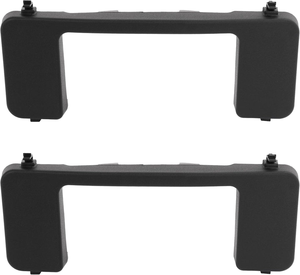 ALMULOO 2-Piece Front Bumper Tow Hook Cover Set for 2017-2022 Ford F250 F350 F450 & 2017-2020 F550 Super Duty - Replacement for FO1037107, HC3B 17F751-AC/AD, HC3Z17A900D, HC3Z 17A900-B