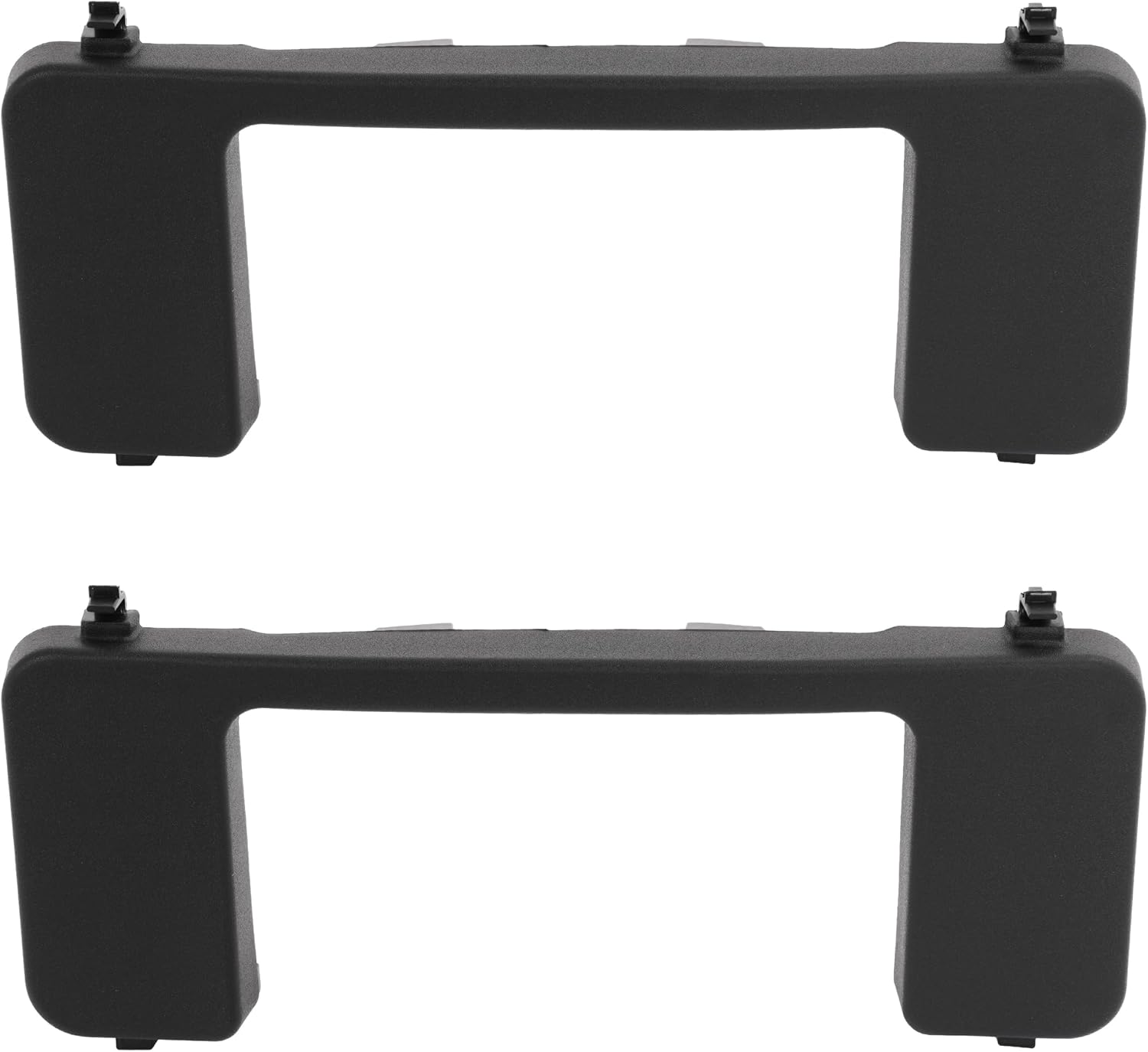 ALMULOO 2-Piece Front Bumper Tow Hook Cover Set for 2017-2022 Ford F250 F350 F450 & 2017-2020 F550 Super Duty - Replacement for FO1037107, HC3B 17F751-AC/AD, HC3Z17A900D, HC3Z 17A900-B
