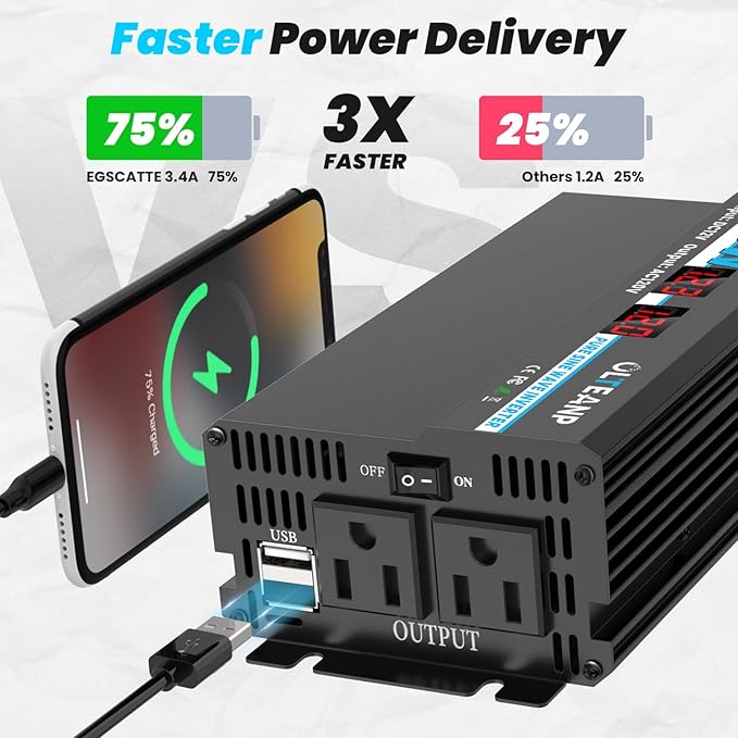 1000W Pure Sine Wave Power Inverter