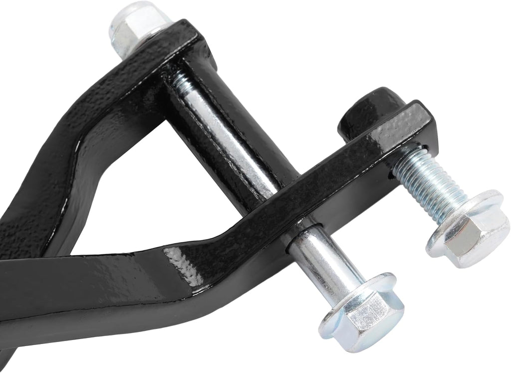 ALMULOO 2PCS Front Tow Recovery Hooks W/Bolts Compatible with 2019-2026 GMC Sierra 1500/2022 GMC Sierra 1500 Limited Replacement for 84195907 Steel (Black)