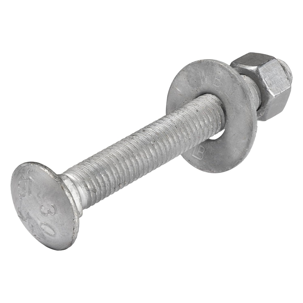 1/2" x 4" (25 pack) galvanized carriage bolt, main product view