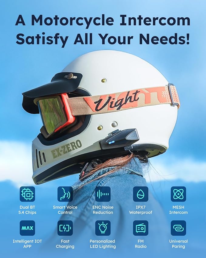 S1 Motorcycle Bluetooth Headset - Image 4