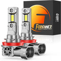 FORENNER Fahren H11 H9 H8 Light Bulbs, New Gen 60000LM H9 H8 Fog Lights 1:1 Size 6500K White, IP68 Waterproof 70000Hrs+ Lifespan Quick Install, Back Up Light Assemblies Pack of 2