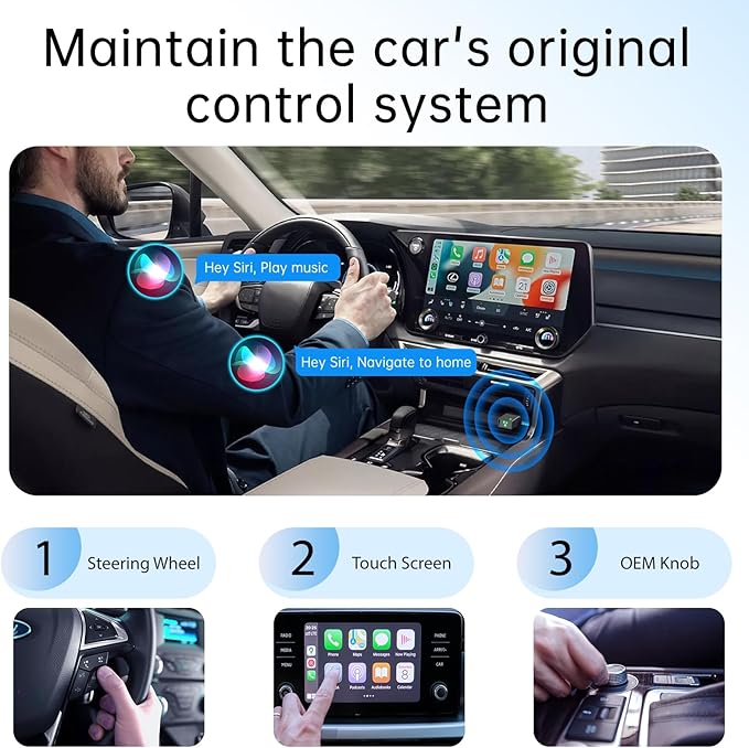 Wireless CarPlay Adapter for iPhone 2025 Upgrade, Ultra-Low Lag, Stable - Image 7