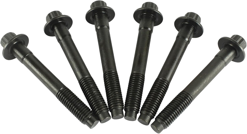Hub to Knuckle Bolts 6-Pack Compatible with Wrangler Cherokee TJ YJ ZJ XJ - Dana Spicer Replacement Wheel Hub Mounting Bolt Set - Alloy Steel
