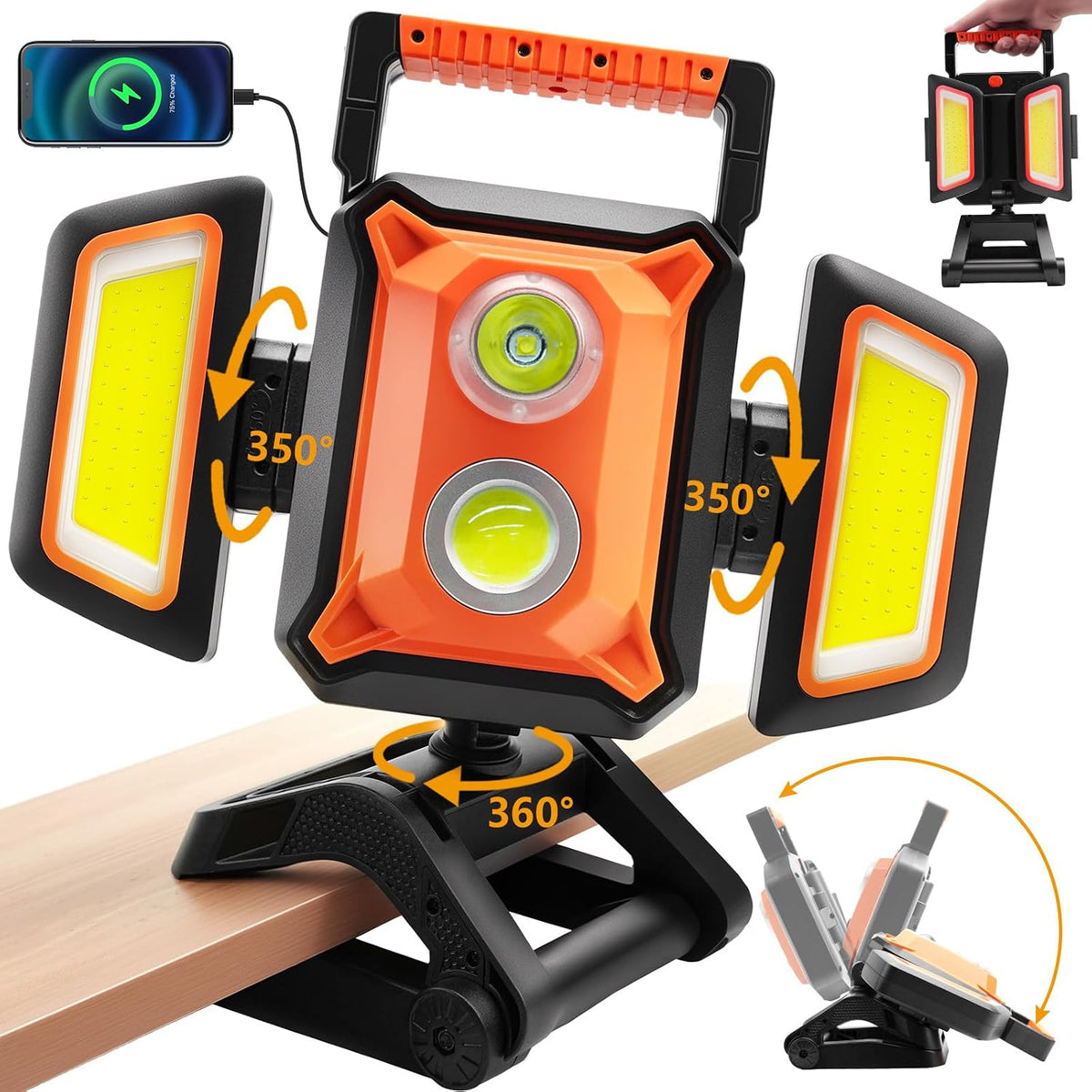 4000LM LED Work Light Rechargeable