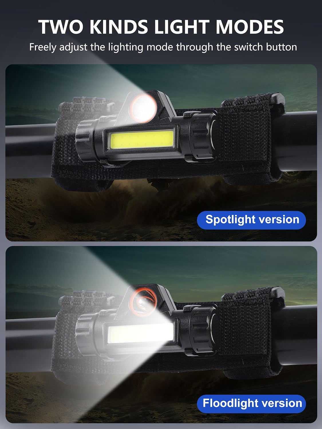 ZIDIYORUO UTV Dome Light – 2pcs USB Rechargeable UTV Cage Roof Lights, Universally fit 1.25“-2” Roll Bar, Compatible with Polaris Can-Am Yamaha Arctic Cat Kawasaki, Waterproof & Durable for Outdoor