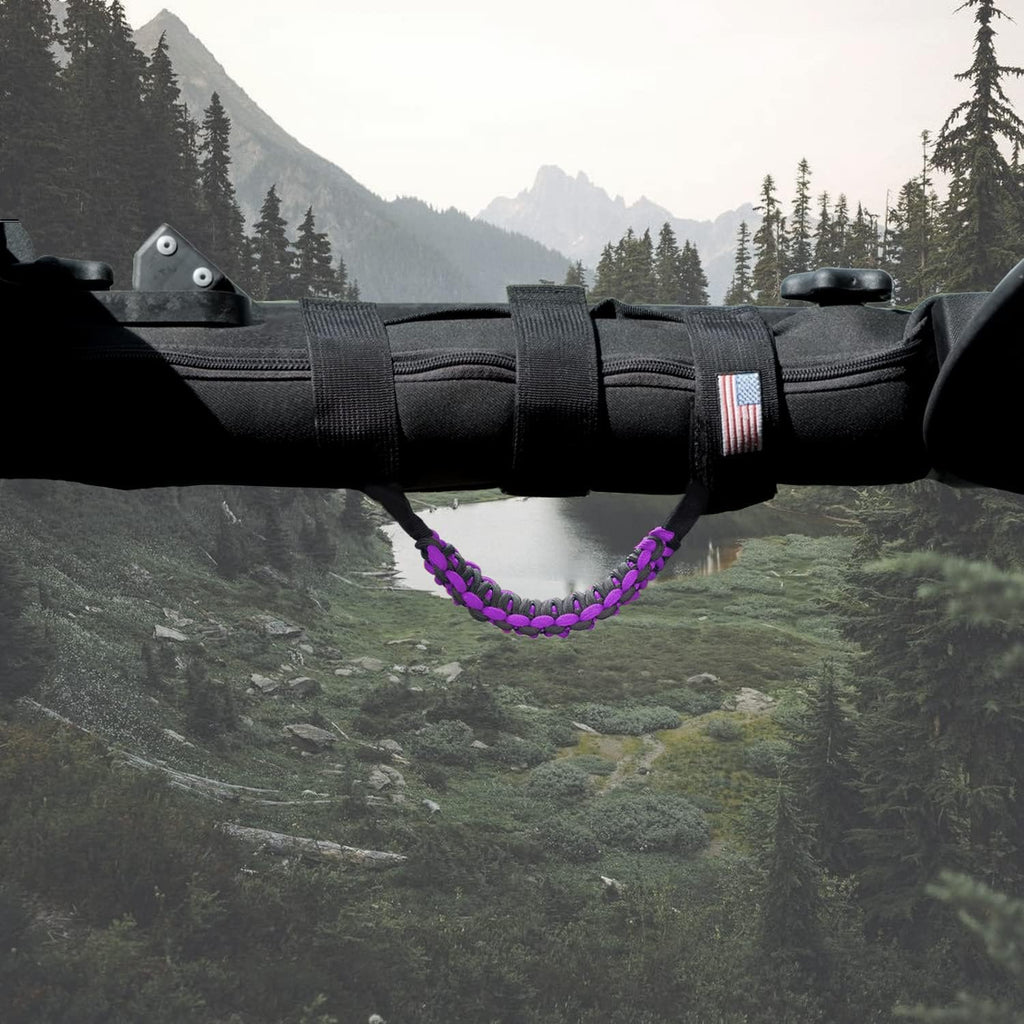4 X Roll Bar Grab Handles Grip Handle Compatible with Jeep Wrangler JLU JK JKU TJ YJ LJ JT JL & Gladiator JT 1955-2022 UTV & ATV(Purple)