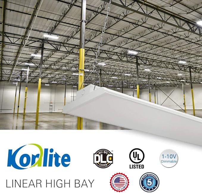 2 Pack 2 FT Linear LED High Bay Light 165W 22400 Lumens - Image 7