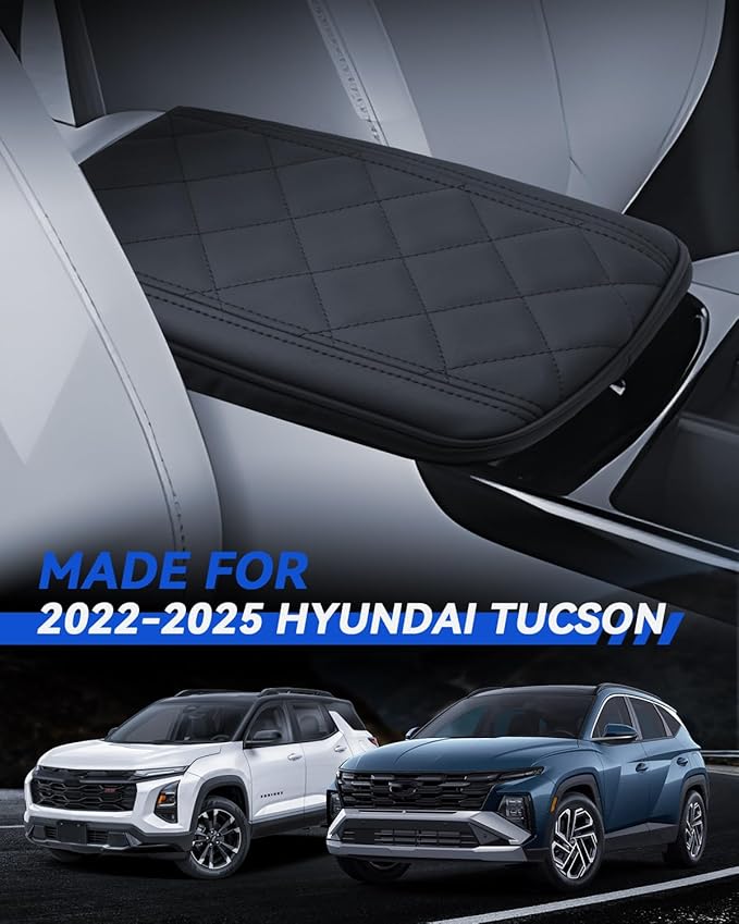 Armrest Cover for Hyundai Tucson 2025 Accessories Center Console Middle Lid Pad - Image 2