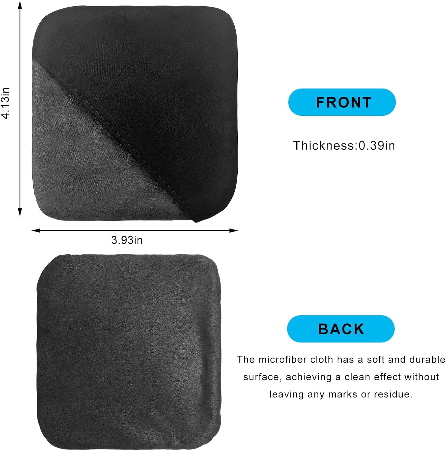 Ohleats Car Screen Cleaner, Microfiber Auto Screen Cleaning Pad, Foldable Touch Screen Cleaner Cloth for Vehicle Dashboard LCD Display, Car Cleaning Kits