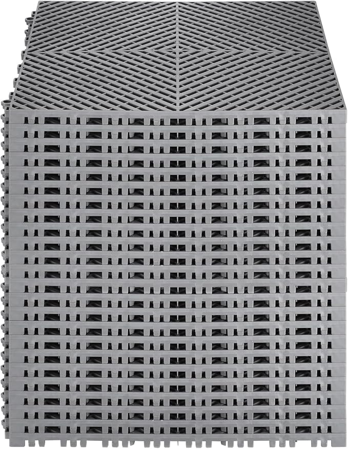 VEVOR Interlocking Drainage Mat, 15.7” x 15.7” Modular Interlocking Cushion - Image 9