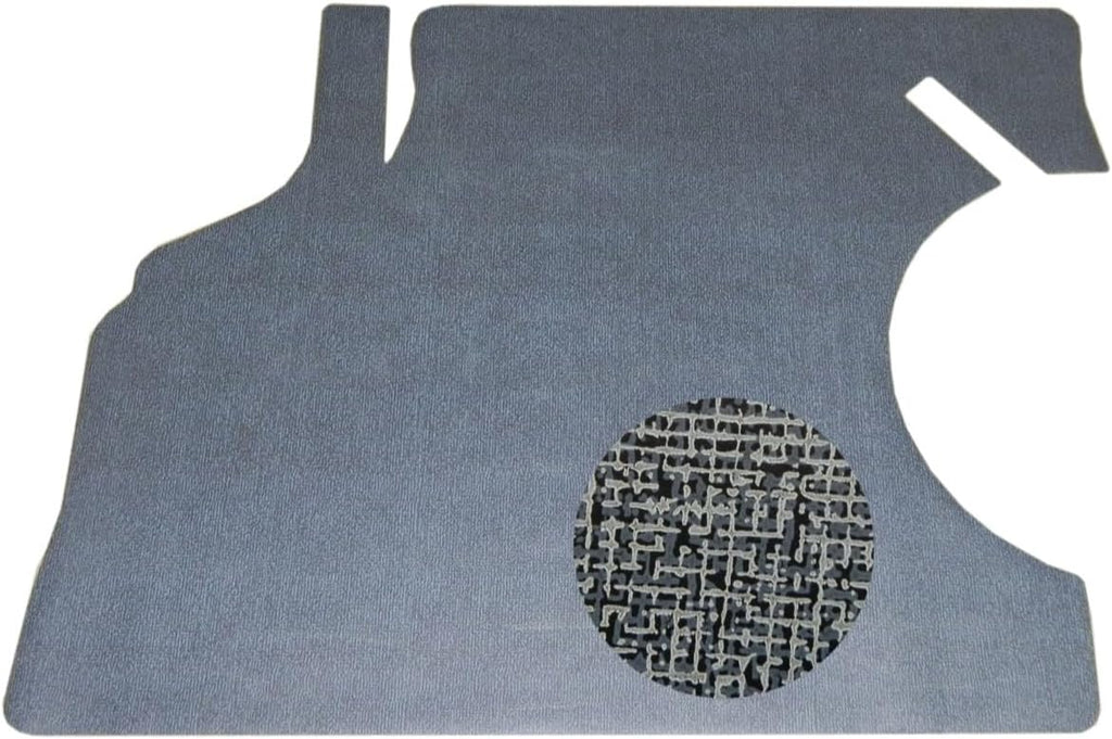 Inline Tube Compatible with 1968-69 Chevrolet Chevelle Trunk Mat Vinyl Gray and Black Herringbone Pattern Felt Backing 1pc