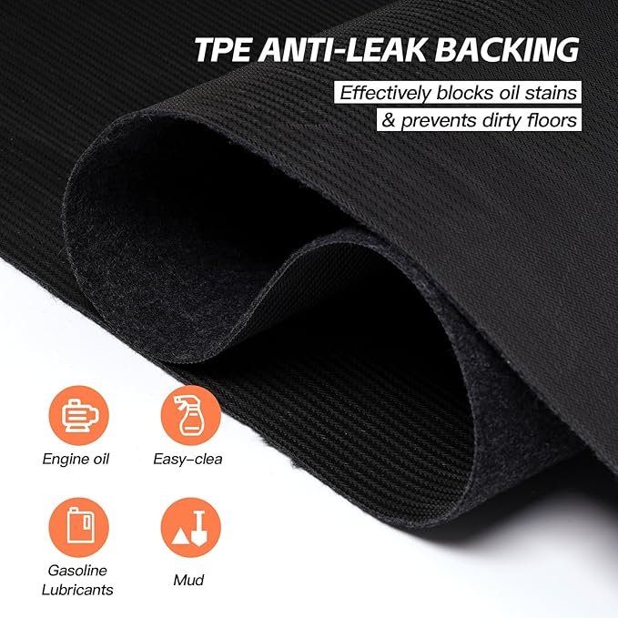 6.6'x 8.5' Garage Floor Mat & Oil Spill Mat, Heavy Duty Under Car Mat - Image 4