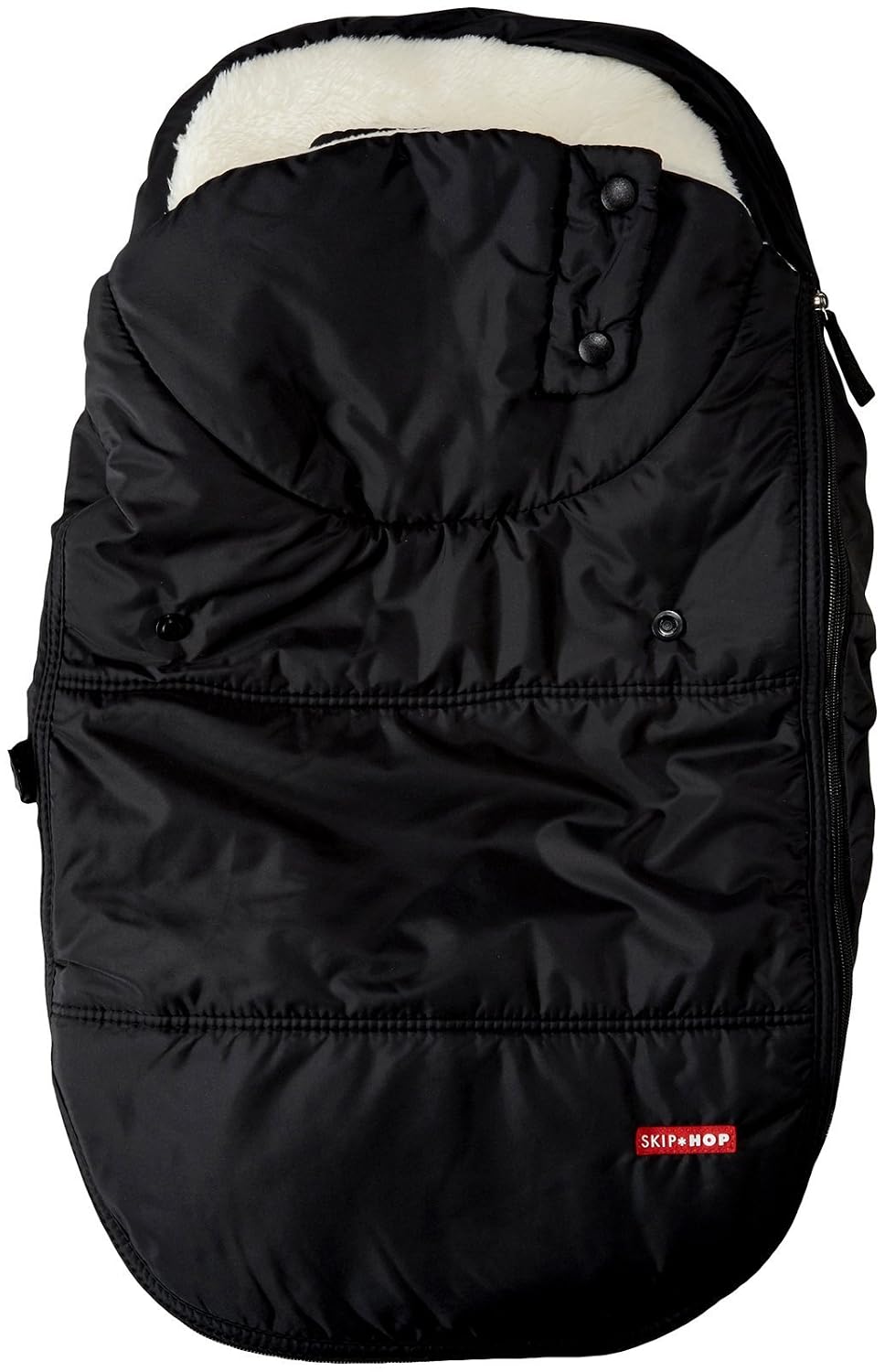 skip hop winter car seat cover, stroll & shown in use