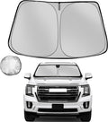 Windshield Sun Shade for 2021-2025 GMC Yukon XL Foldable Sun Sunshade for Car by Fonowka