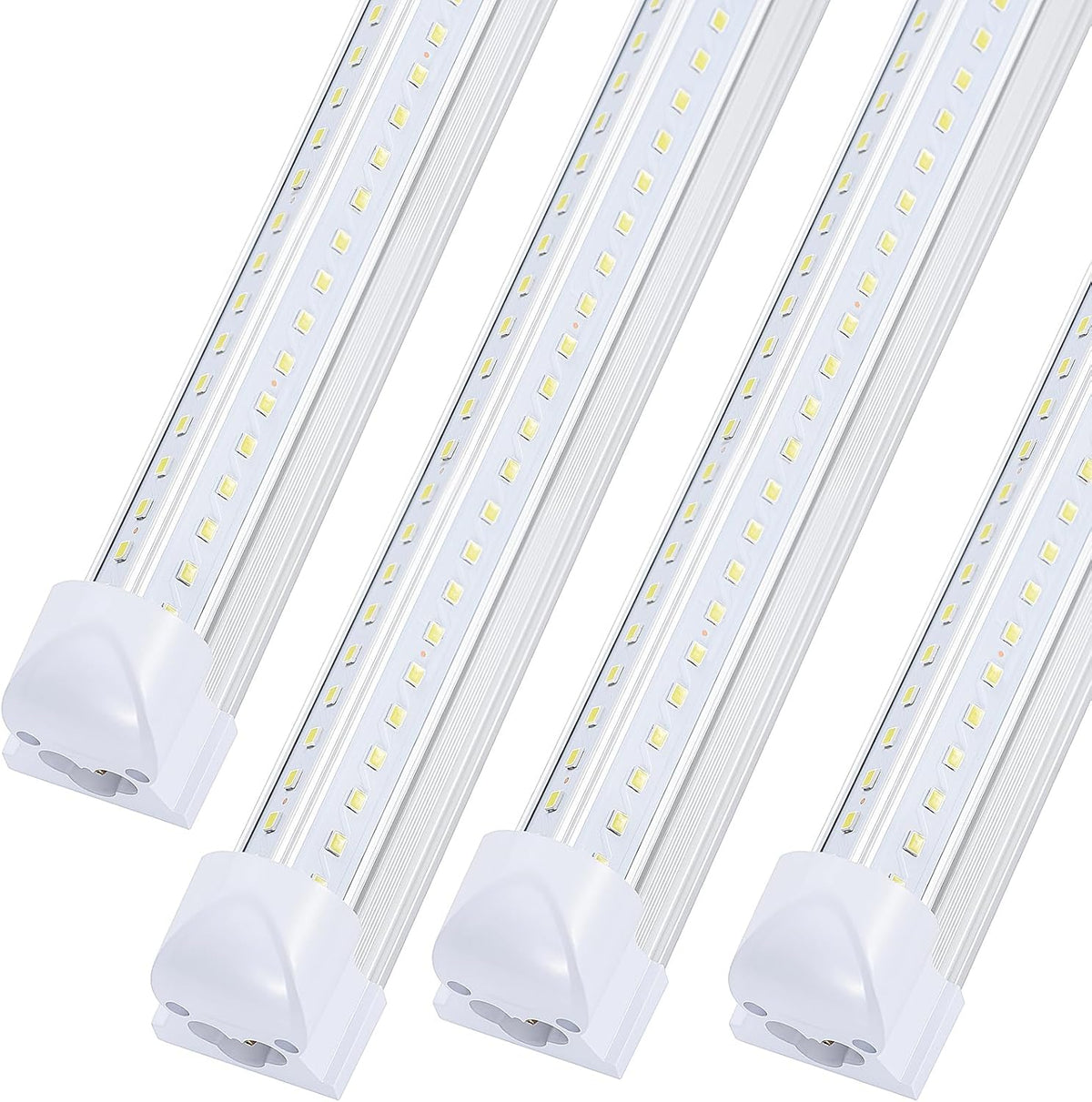 4 Pack, Led Shop Lights, 8FT Led Shop Light, 100W 6000K 15000LM Clear White