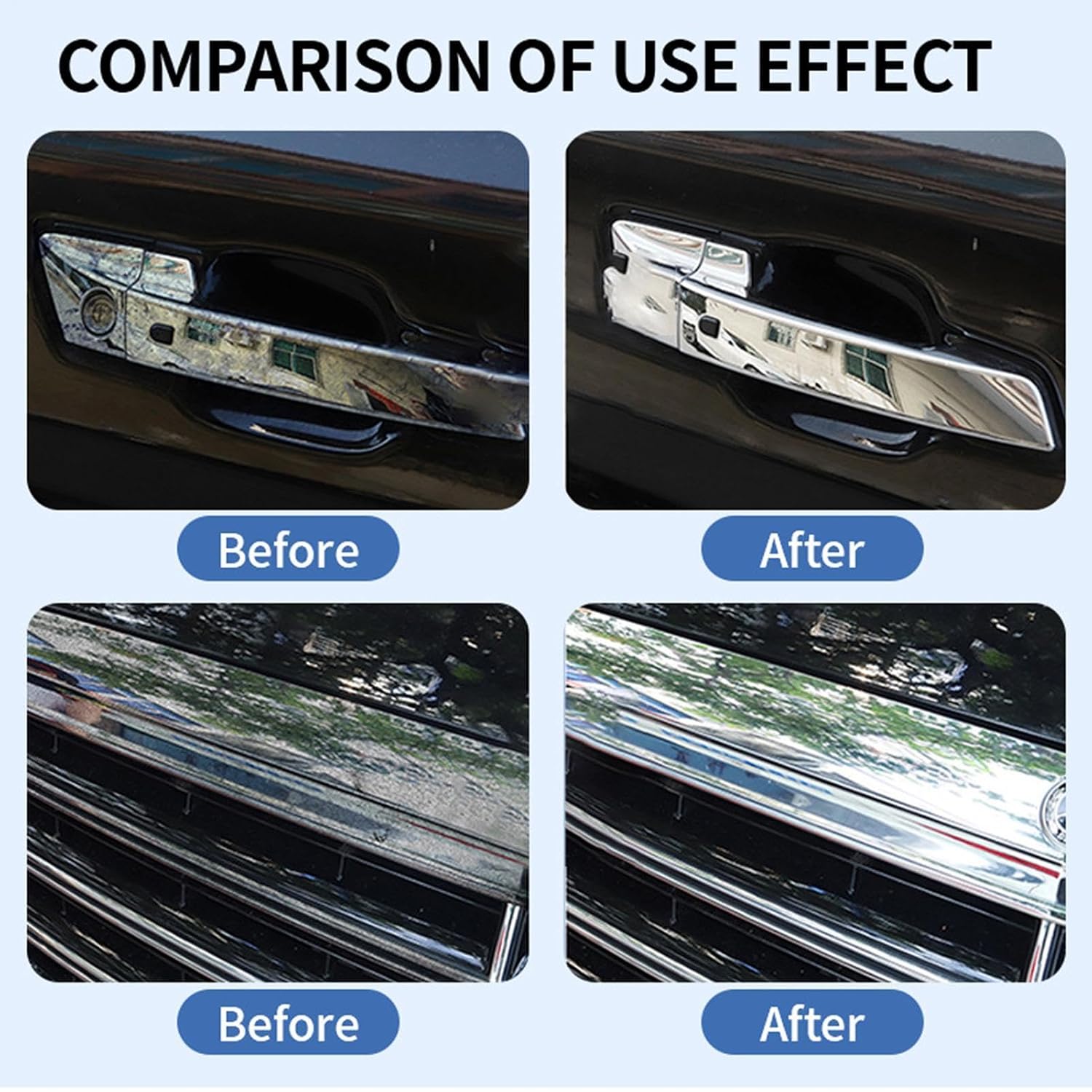 Chrome Polished Scratch Remover, 100g Reconditioning Paste with Repair Wax, Aluminum and Stainless Steel Cleaning Agent for Vehicle, Home, Garage, Workshop Use