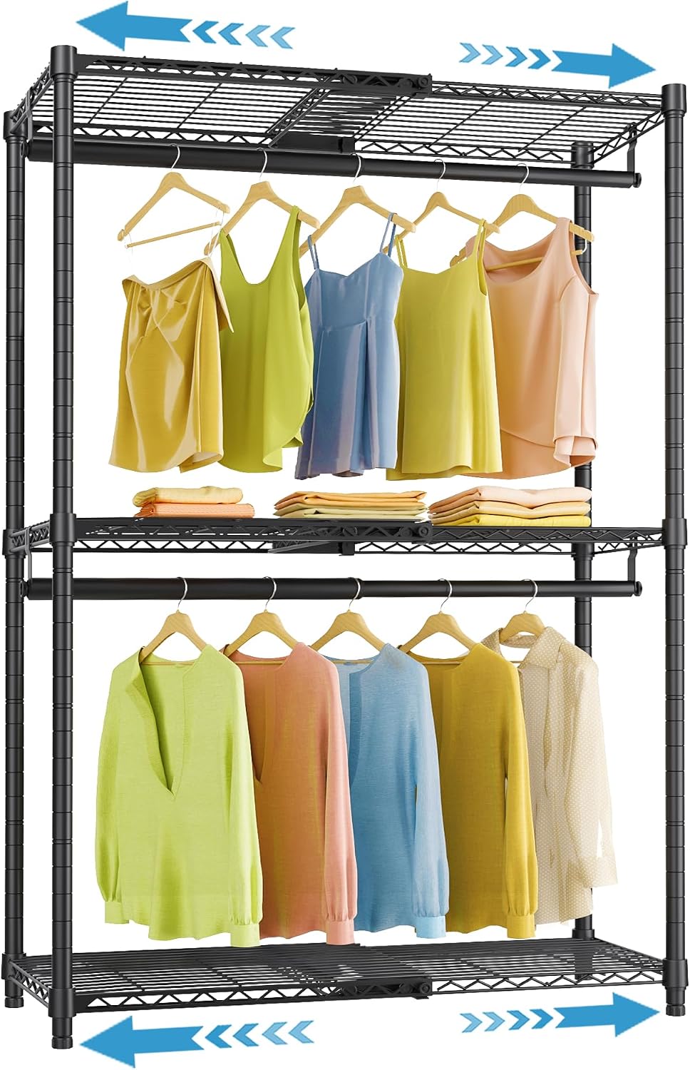 vipek x1 expandable clothes rack heavy duty adjustable, main product view
