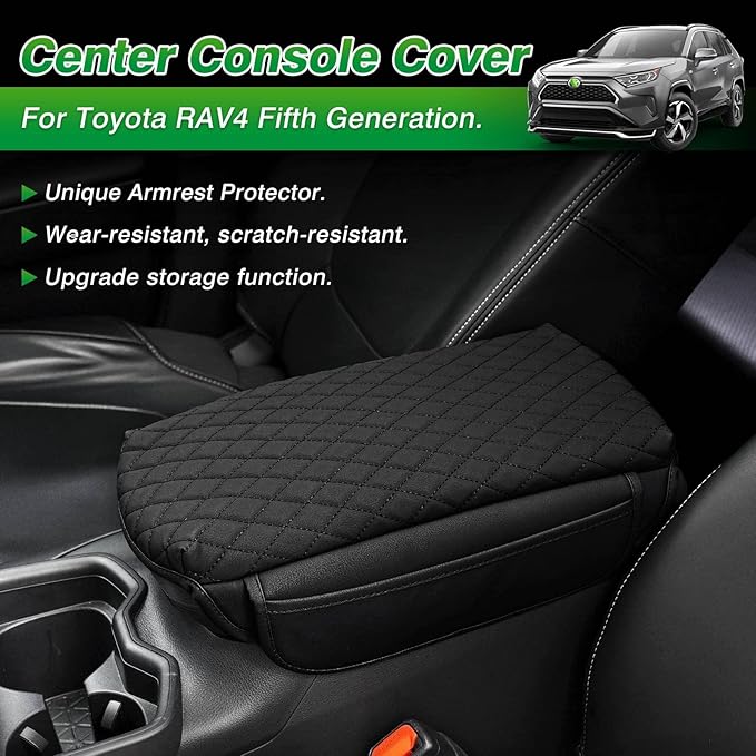Shademax Center Console Cover Toyota RAV4 2019-2024 2025 2026 Armrest Cover - Image 2