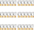 Alopee 30-Pack Acrylic 194 LED Light Bulb, 12V T10 Wedge Base, Multicolor | 168 2825 W5W Replacement Bulbs for Car Gauge Cluster, License Plate, and Marker Lights
